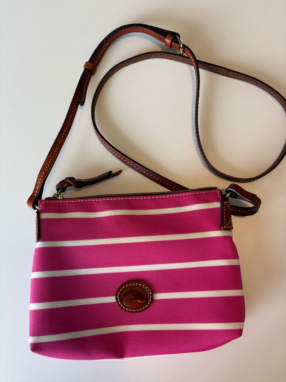 Dooney & Bourke Pink Striped Crossbody